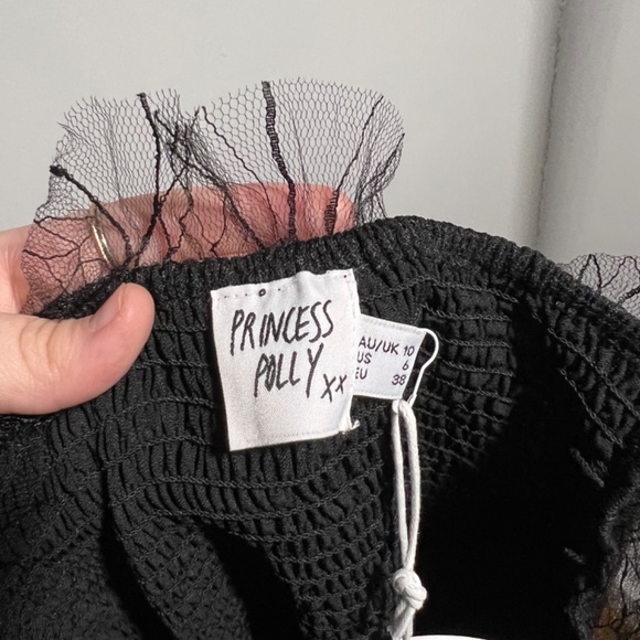 Princess Polly Ribbed Black Dress US Size 6 - Picture 4 of 4